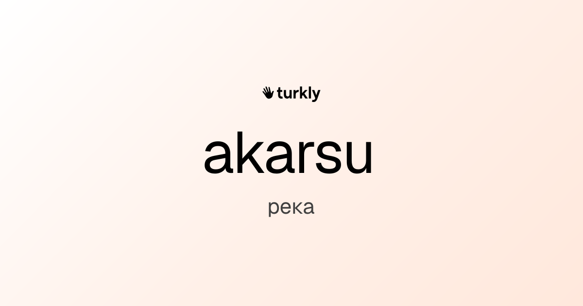 akarsu — река