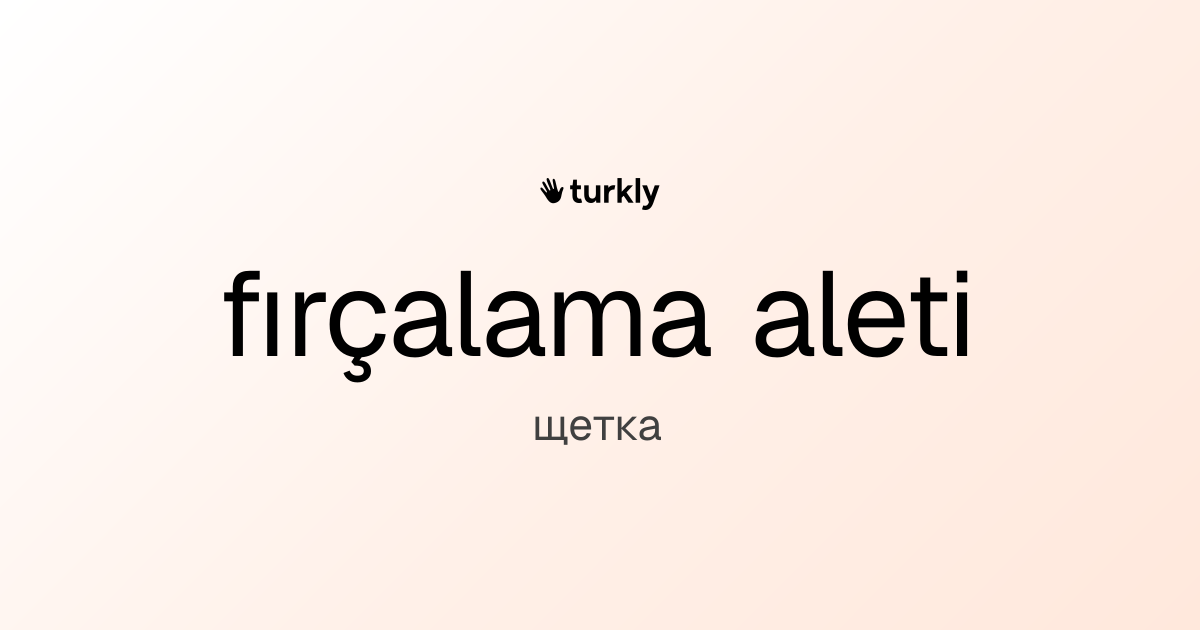 fırçalama aleti — щетка