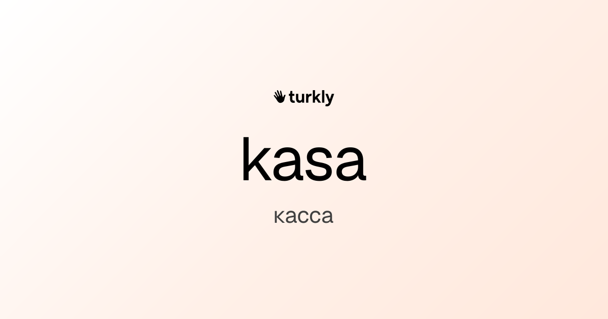 kasa — касса