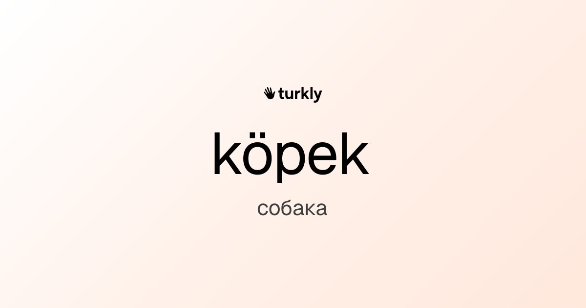 köpek — собака