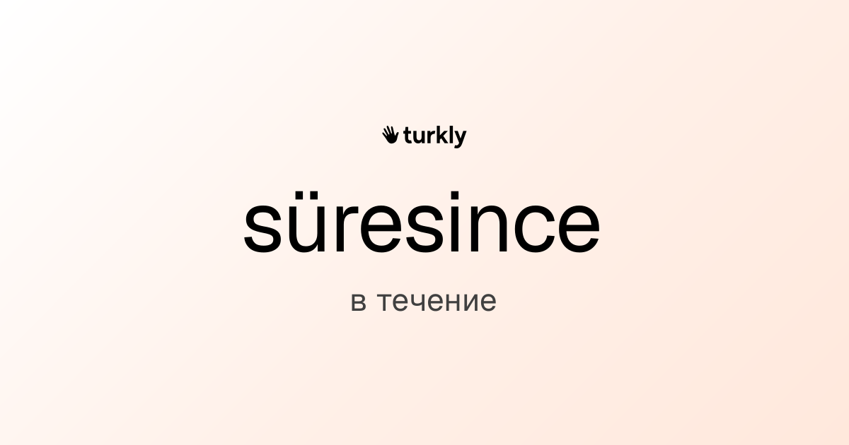 süresince — в течение
