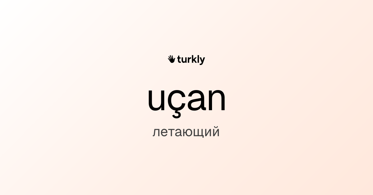 uçan — летающий